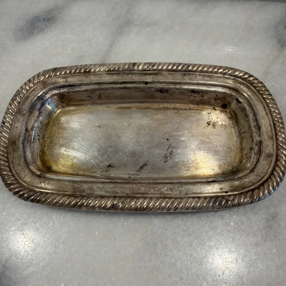 International Silver Co Butter Dish With Lid 8